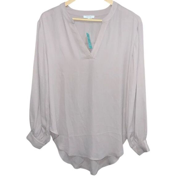 Maurices V-Neck Long Sleeve Blouse with Cuff Button Sleeves size M - Picture 1 of 6
